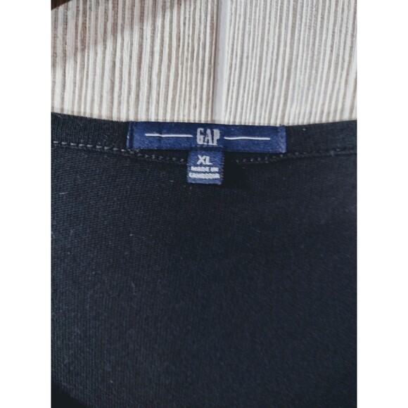 Gap Top Womens XL Black Long Sleeve Cotton Natural FREE SHIPPING! - Picture 10 of 11